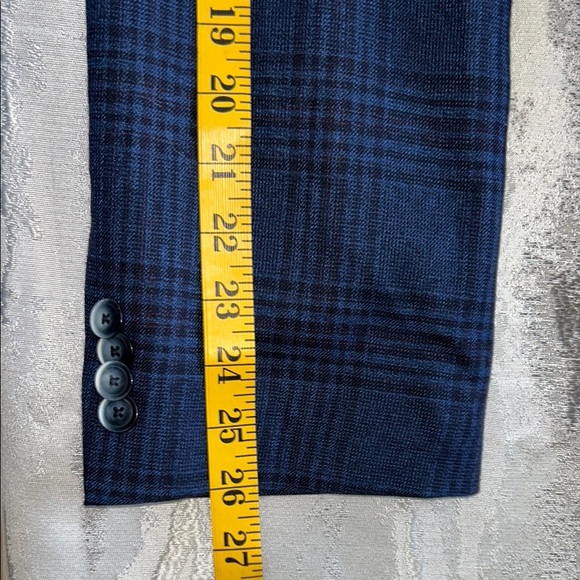 Ben Sherman Dark Blue Checkered Blazer - Picture 6 of 10